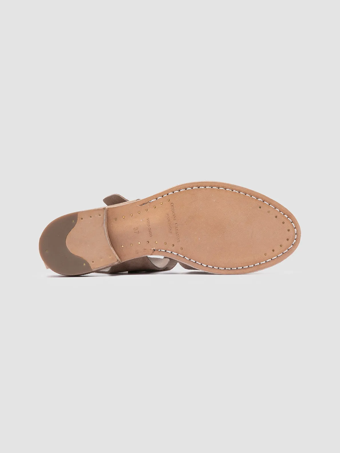 LEXIKON 536 - Taupe Suede Sandals,Women Sandals