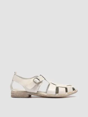 LEXIKON 536 - White Leather Sandals,Women Sandals