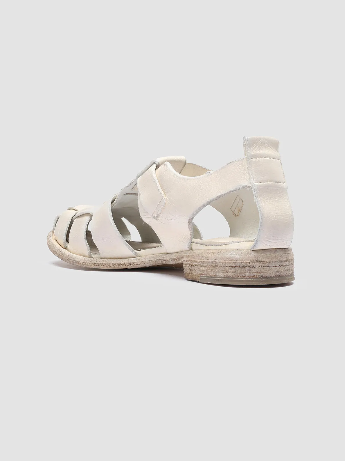 LEXIKON 536 - White Leather Sandals,Women Sandals