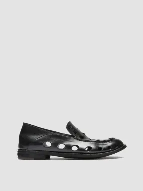 LEXIKON 542 - Black Leather Loafers,Women