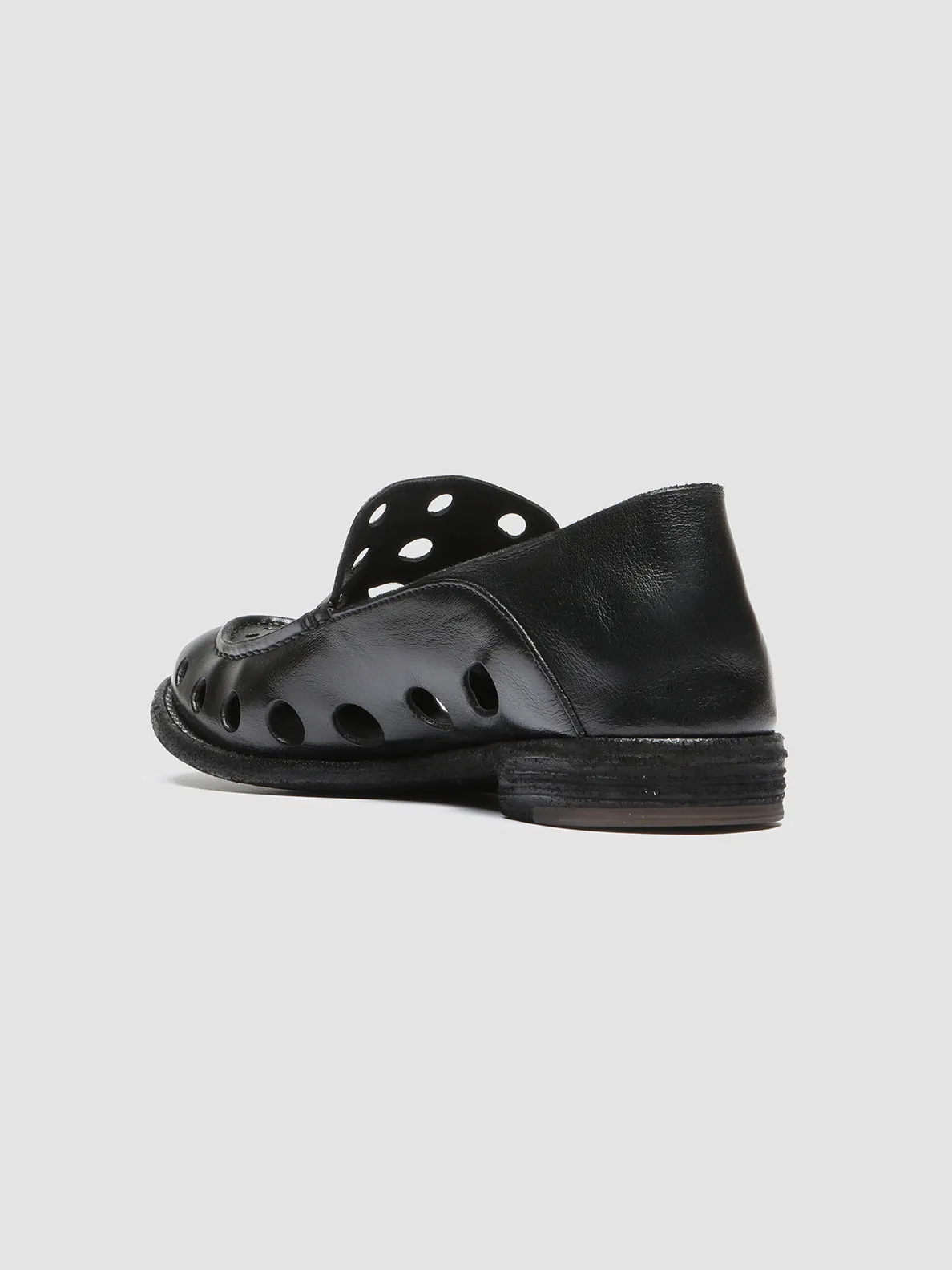 LEXIKON 542 - Black Leather Loafers,Women