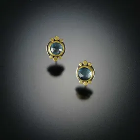 London Blue Topaz 22k Stud Earrings,Jewelry Delicate & Elegant