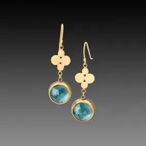 London Blue Topaz Earrings,Jewelry Delicate & Elegant