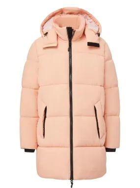 Long Hooded Puffer - Coral Pink,Men