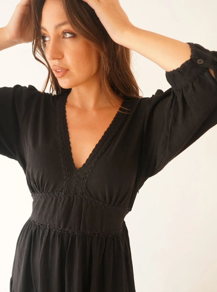 Maya Dress - Black,Women Dresses