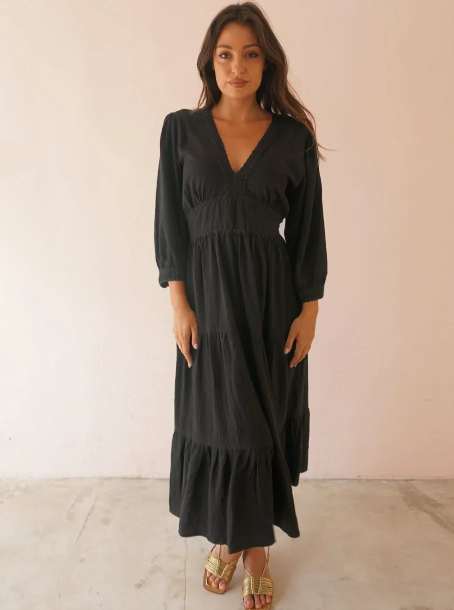 Maya Dress - Black,Women Dresses