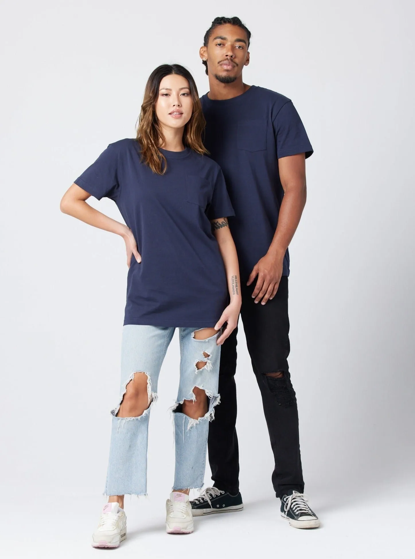 Men's Heavyweight Pocket Tee - Midnight,Men Tees