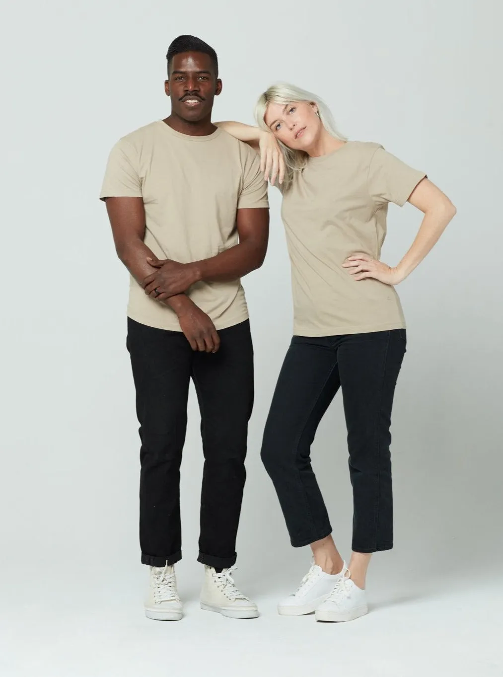 Men's Unisex T-Shirt - Oatmeal,Men Tees