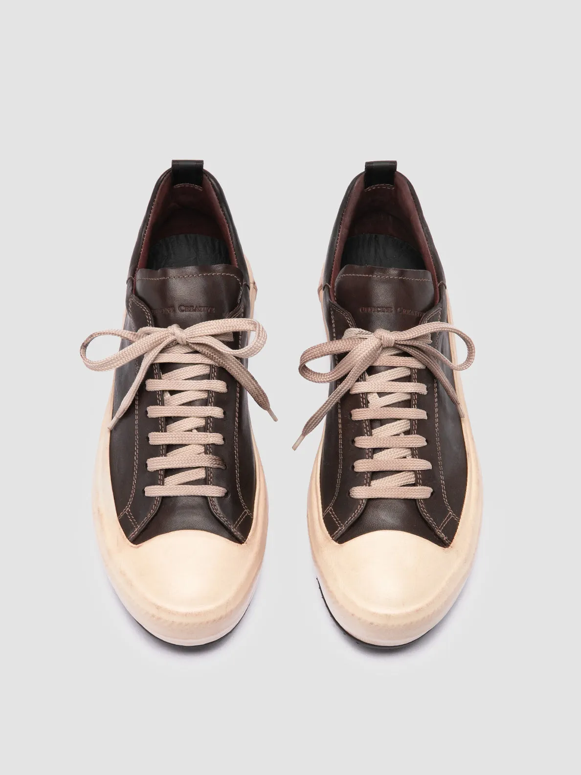 MES DD 001 - Burgundy Leather Sneakers,Men