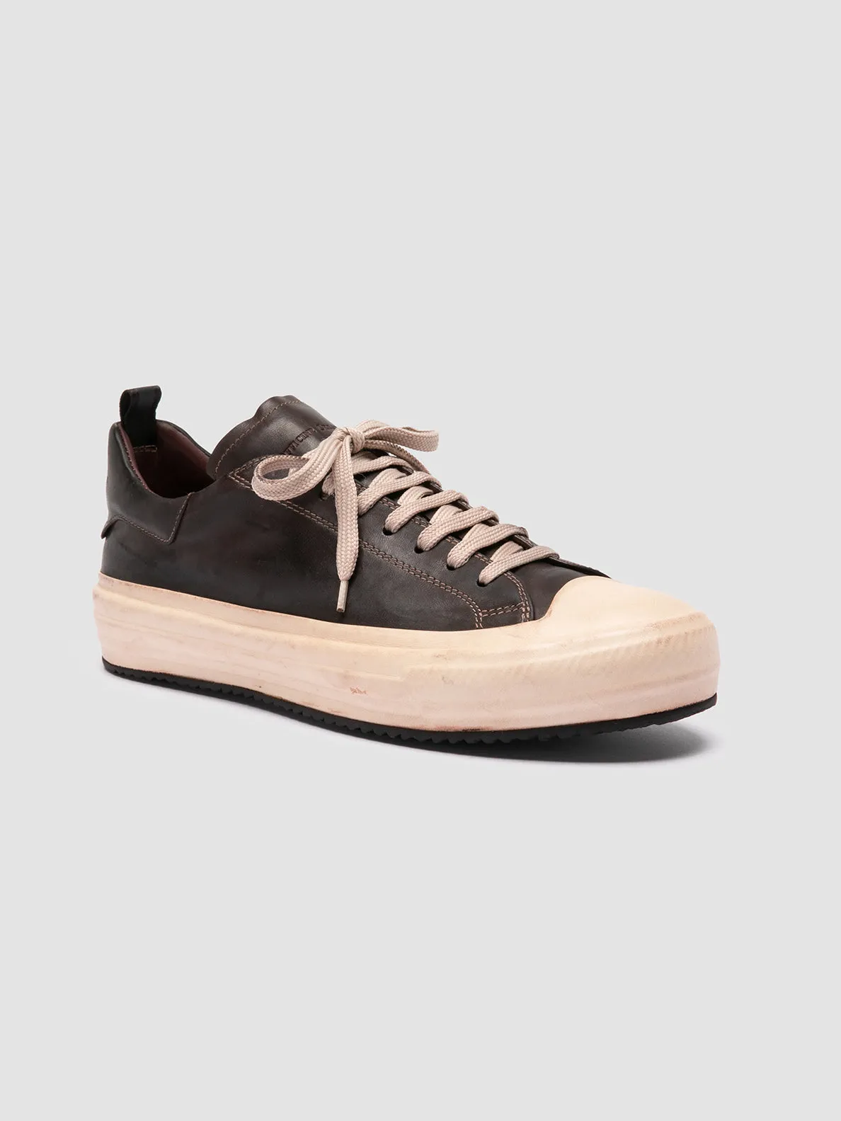 MES DD 001 - Burgundy Leather Sneakers,Men