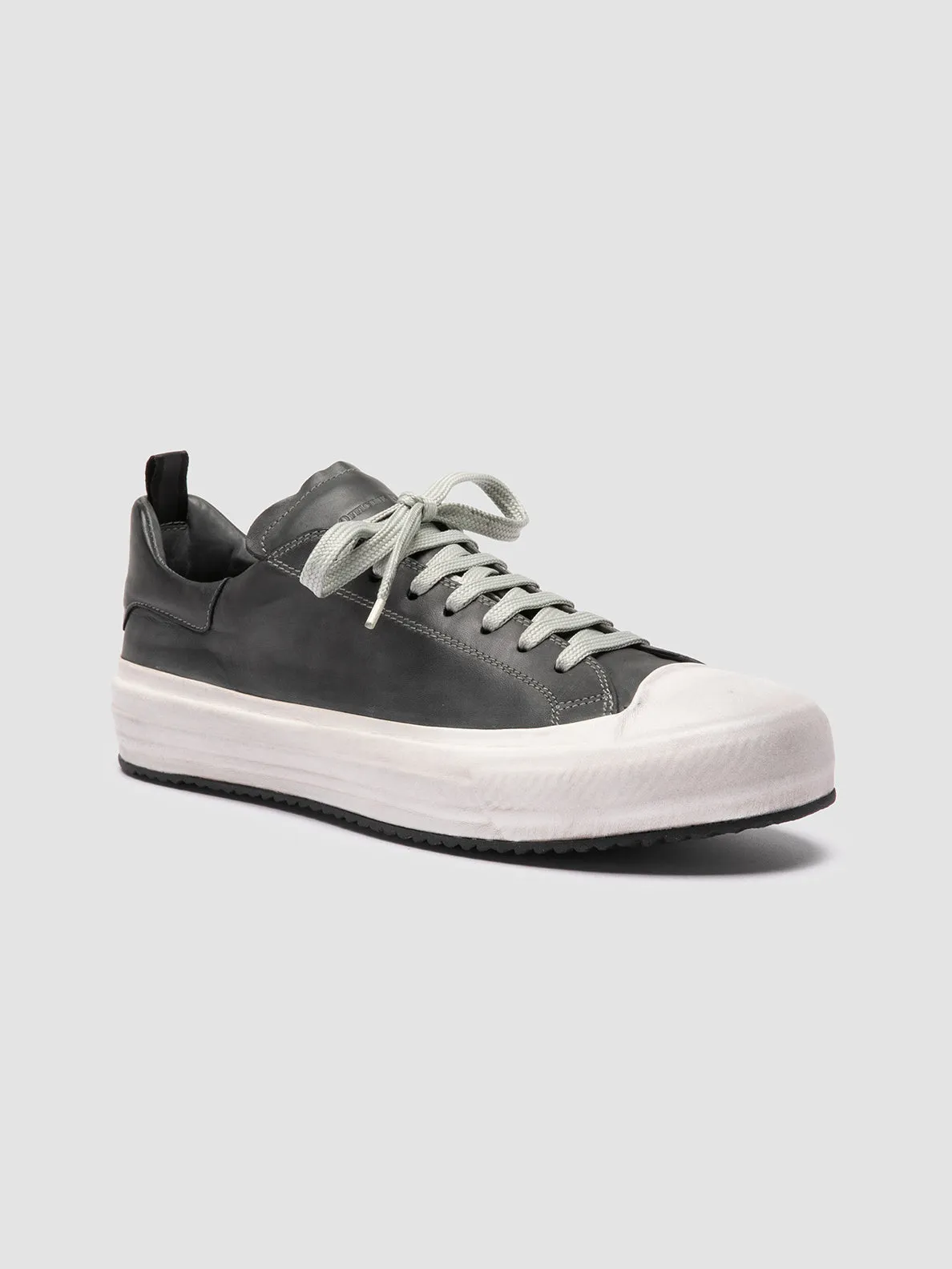 MES DD 001 - Grey Leather Sneakers,Men