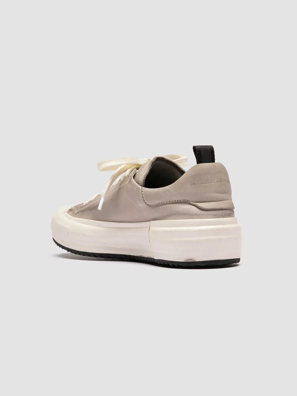 MES DD 101 - Grey Leather Low Top Sneakers,Women
