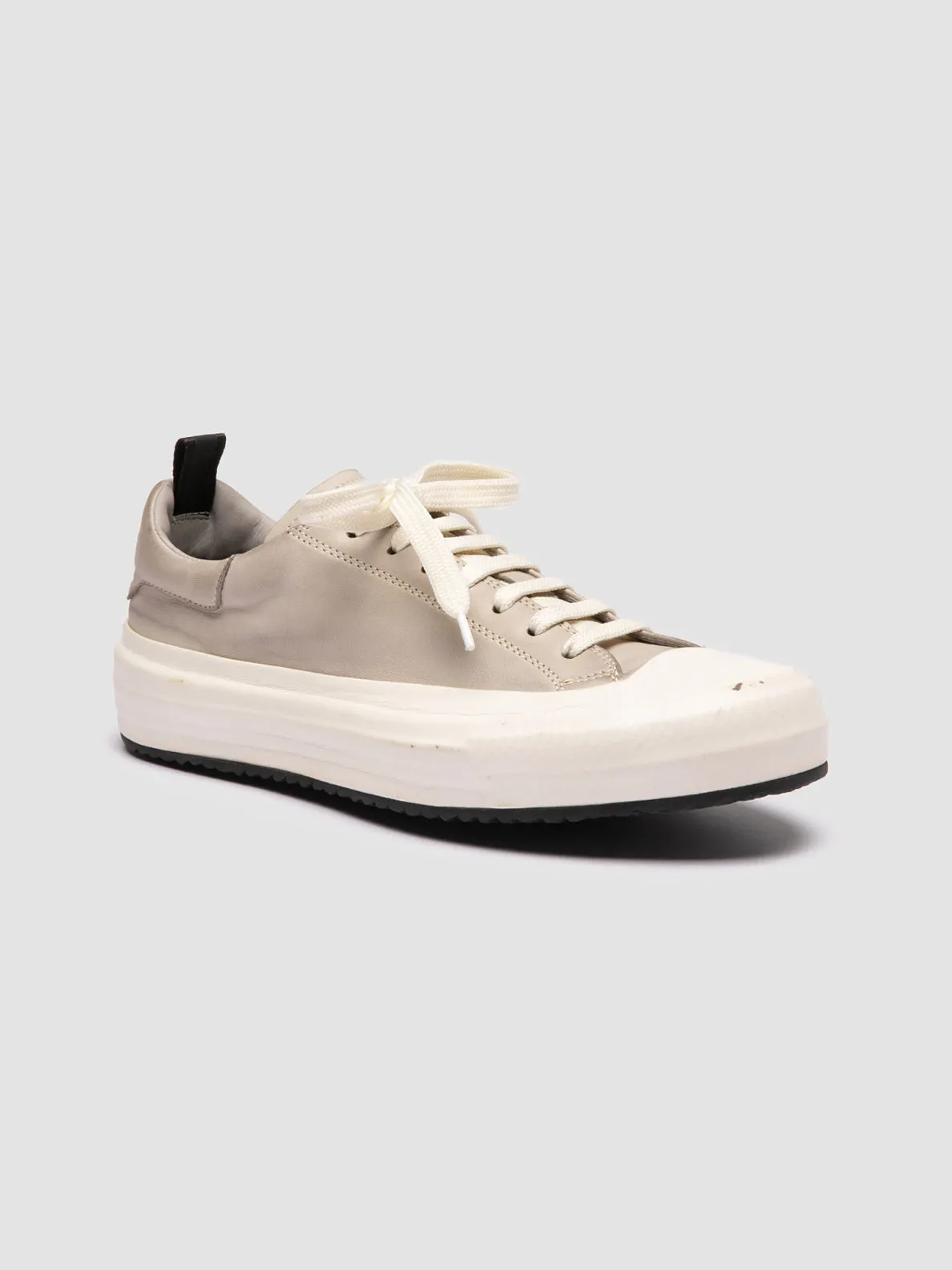 MES DD 101 - Grey Leather Low Top Sneakers,Women