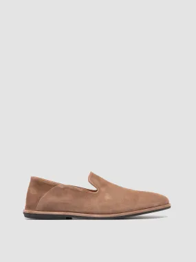 MIENNE 001 - Taupe Suede Penny Loafers,Men