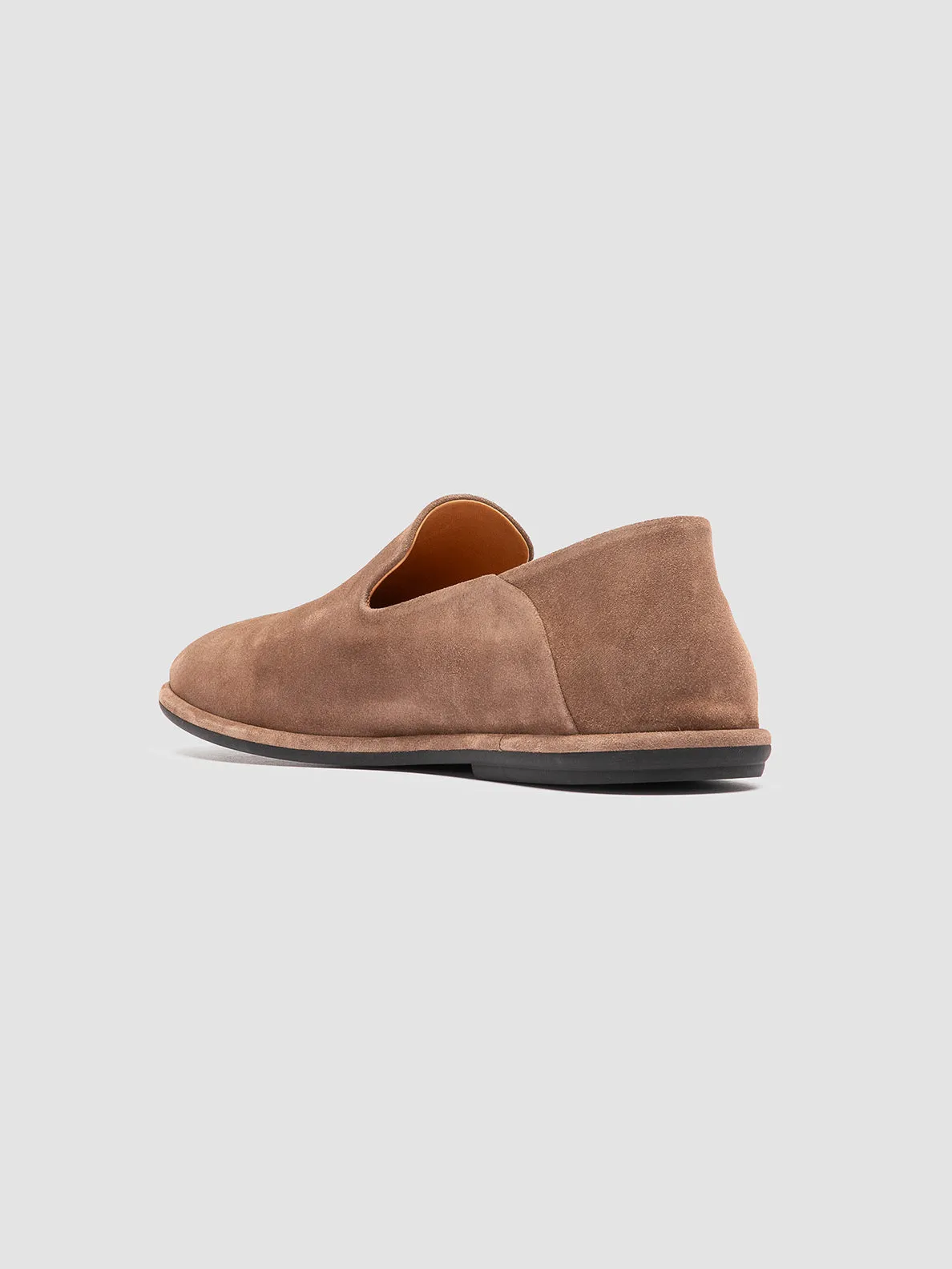 MIENNE 001 - Taupe Suede Penny Loafers,Men