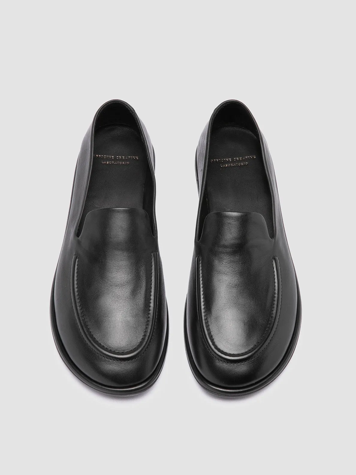 MIENNE 101 - Black Leather Loafers,Women