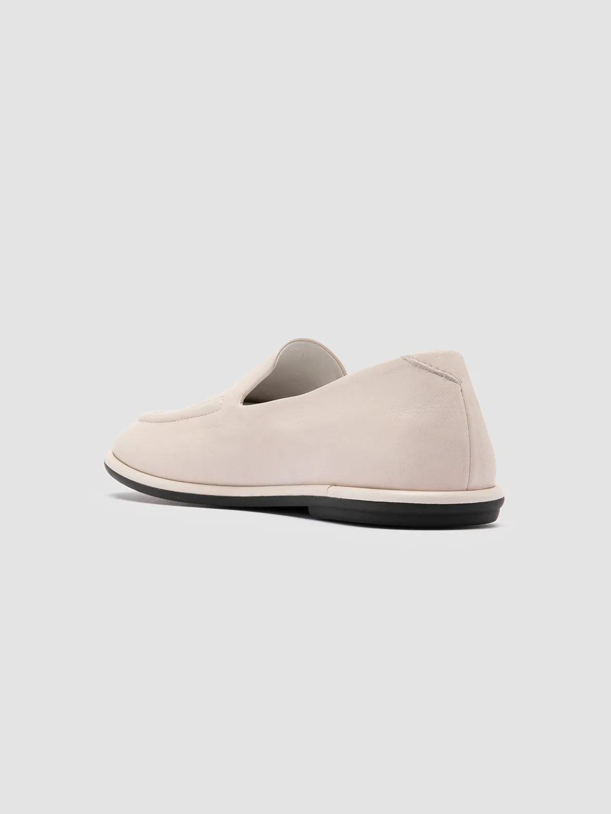 MIENNE 101 - White Leather Loafers,Women