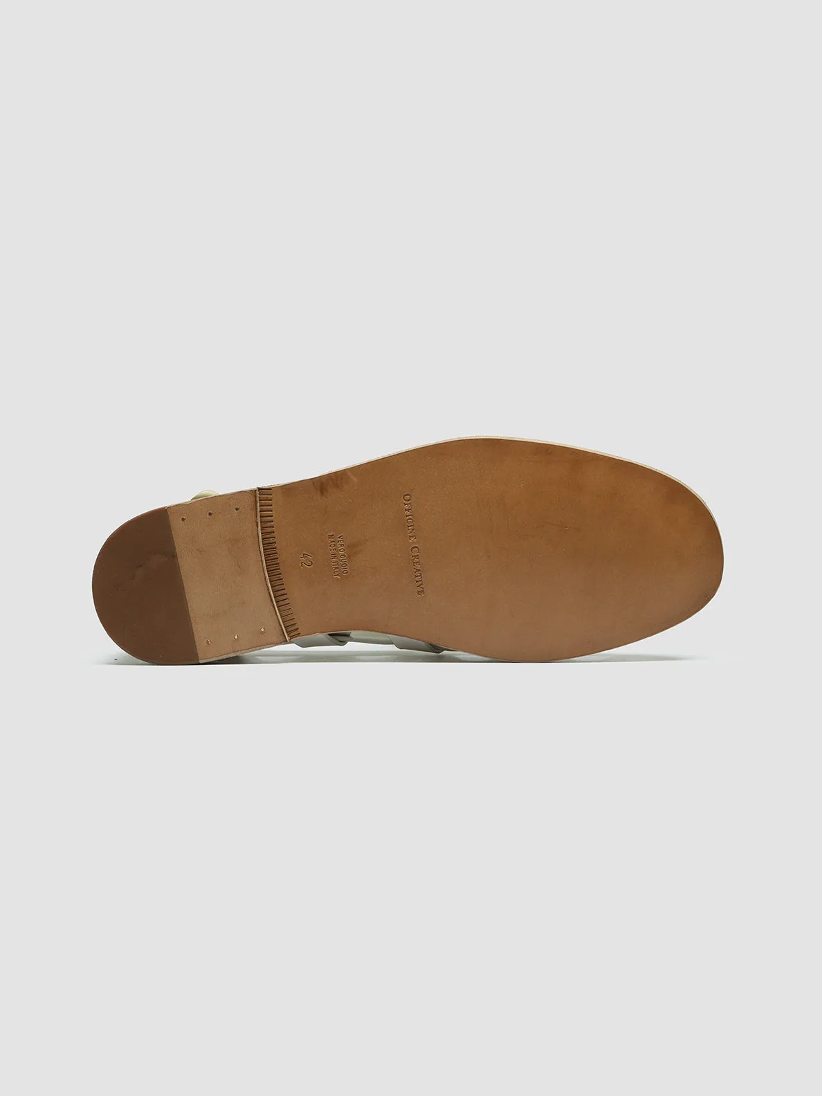 MILES 003 - White Leather Loafers,Men
