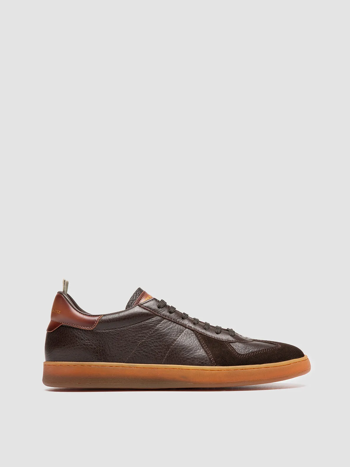 MILITIA 001 - Brown Leather Sneakers,Men