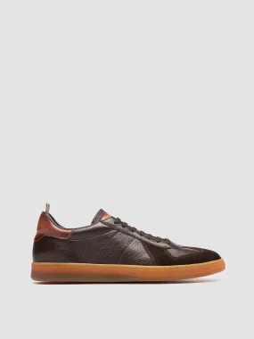 MILITIA 001 - Brown Leather Sneakers,Men