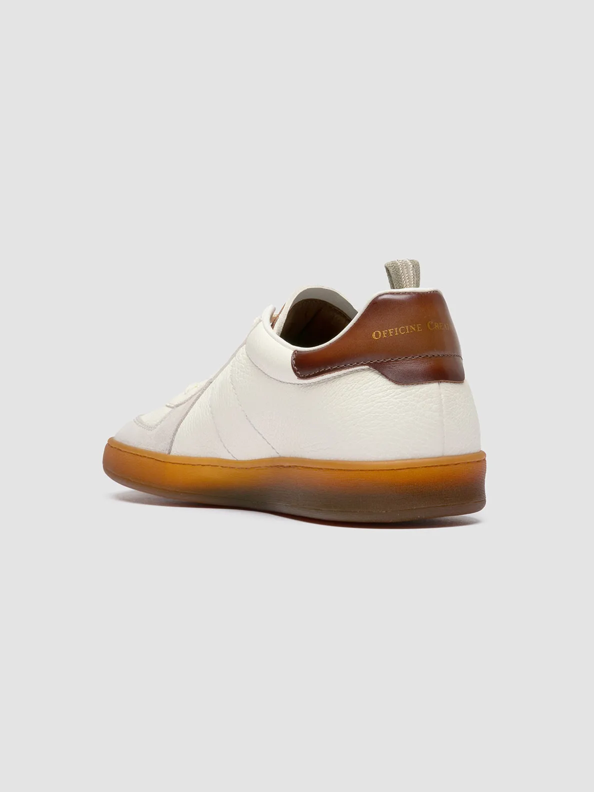 MILITIA 001 - White Leather Sneakers,Men