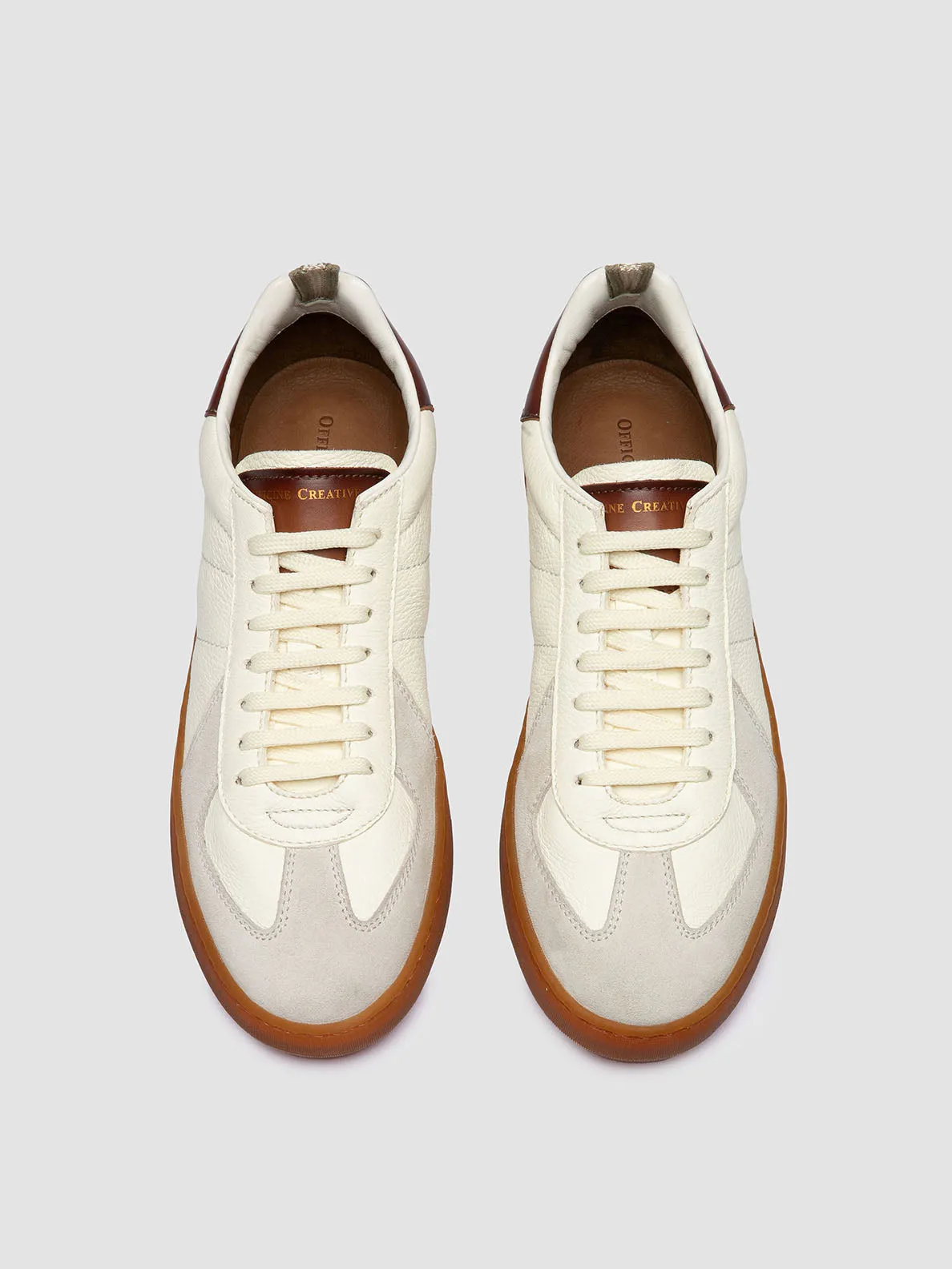 MILITIA 001 - White Leather Sneakers,Men