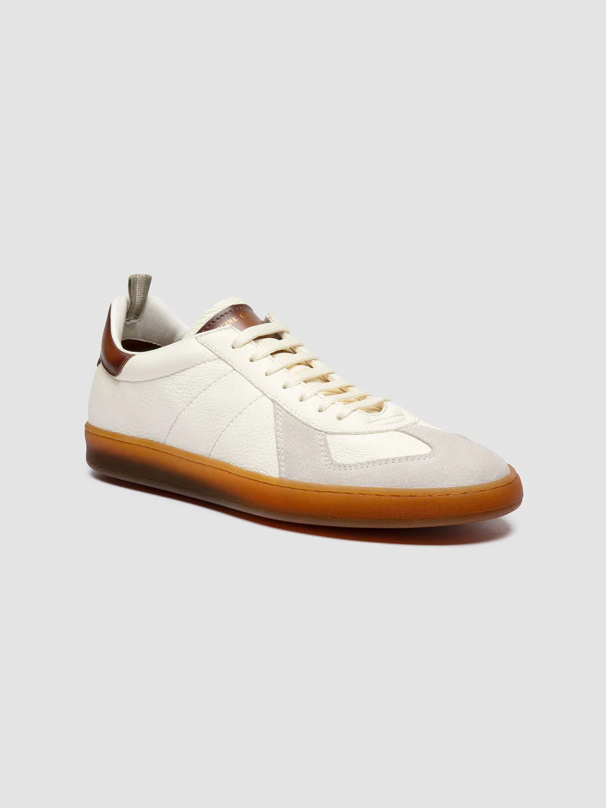MILITIA 001 - White Leather Sneakers,Men