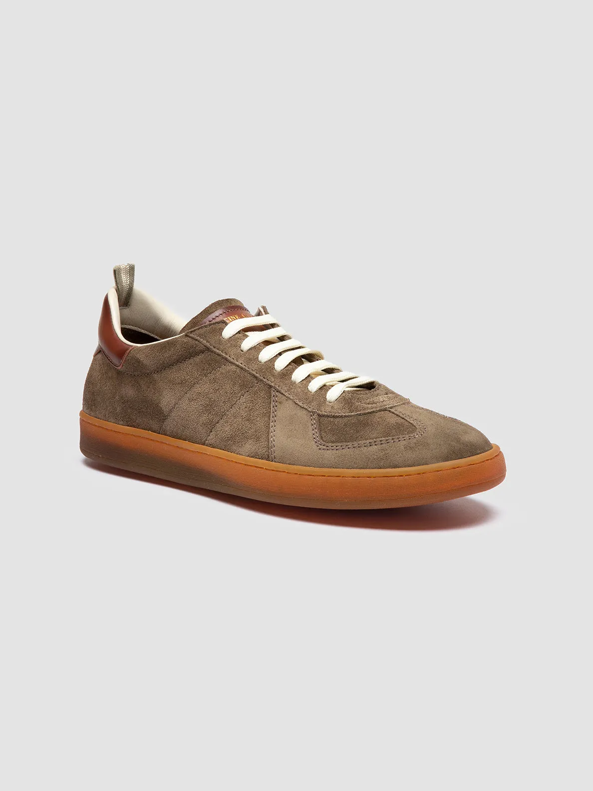 MILITIA 002 - Green Suede and Leather Sneakers,Men