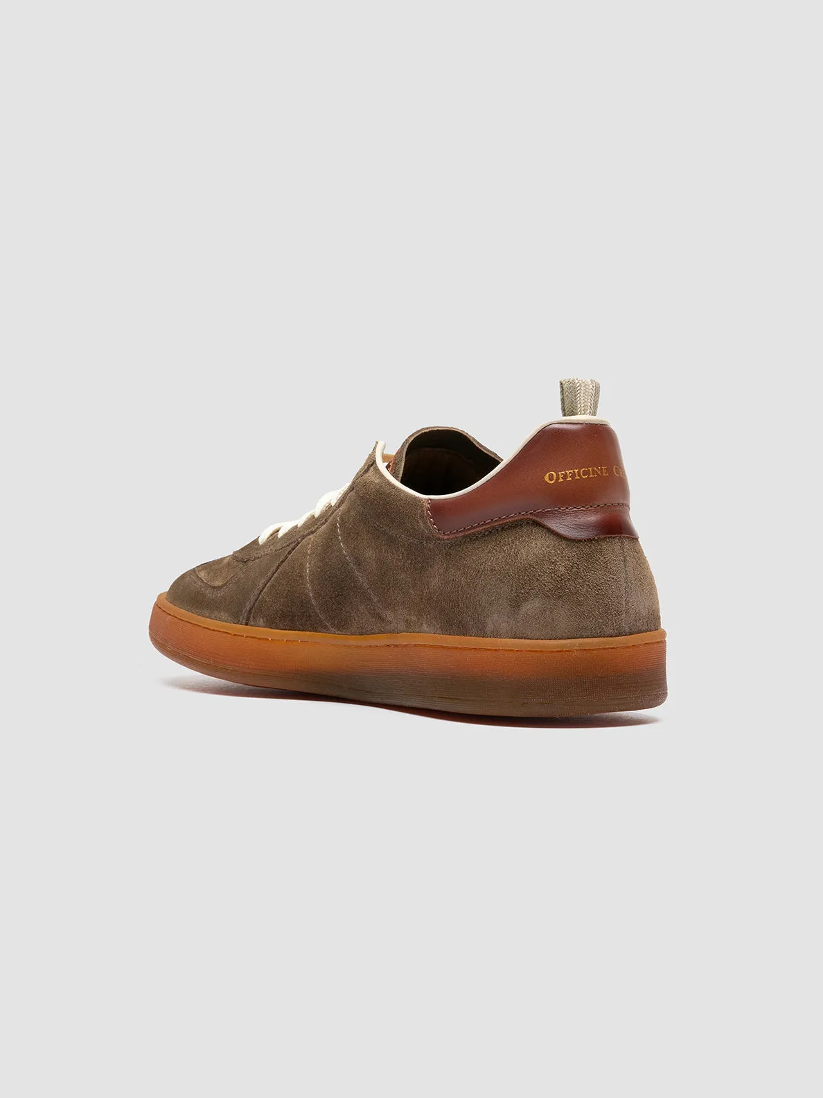 MILITIA 002 - Green Suede and Leather Sneakers,Men
