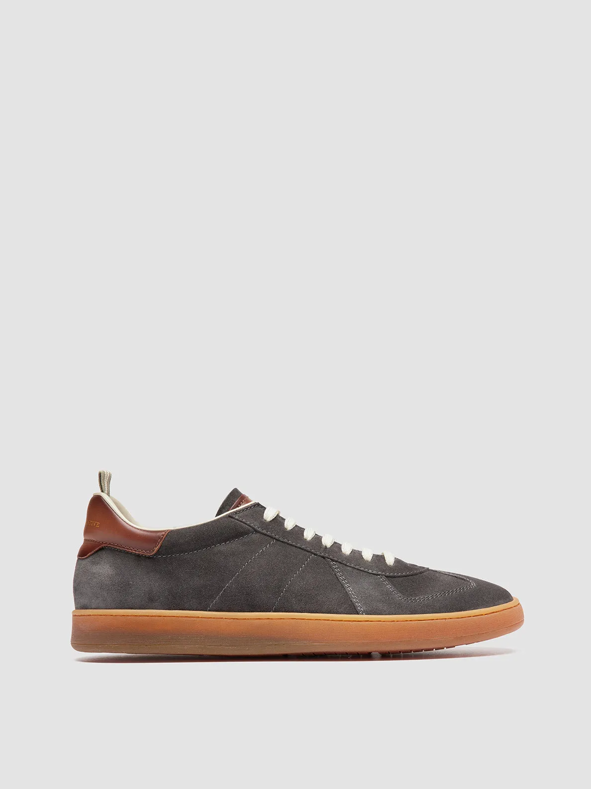 MILITIA 002 - Grey Suede and Leather Sneakers,Men