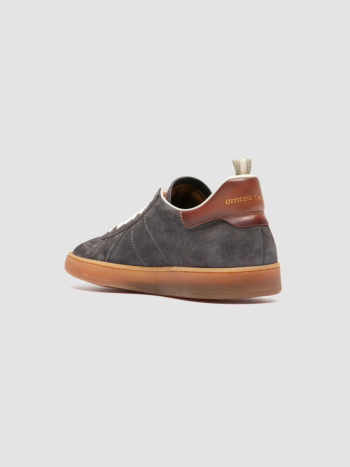 MILITIA 002 - Grey Suede and Leather Sneakers,Men
