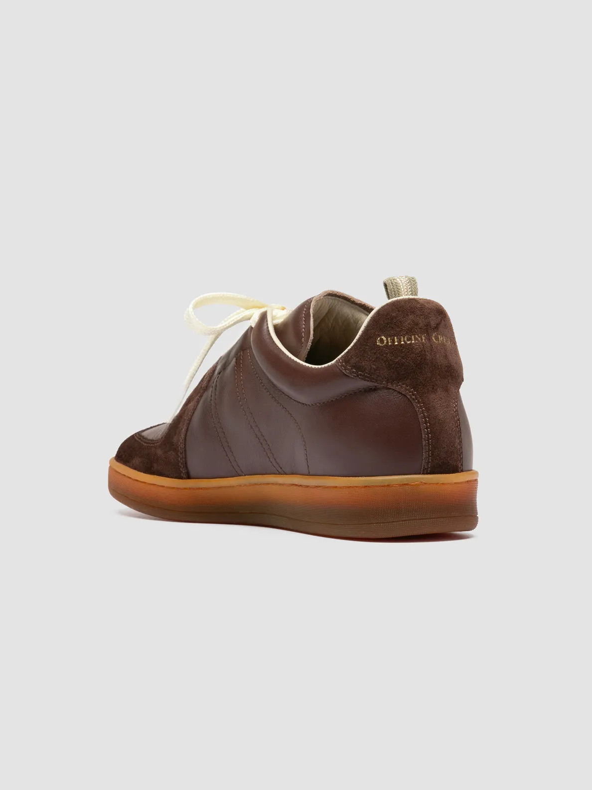 MILITIA 102 - Brown Leather and Suede Sneakers,Women