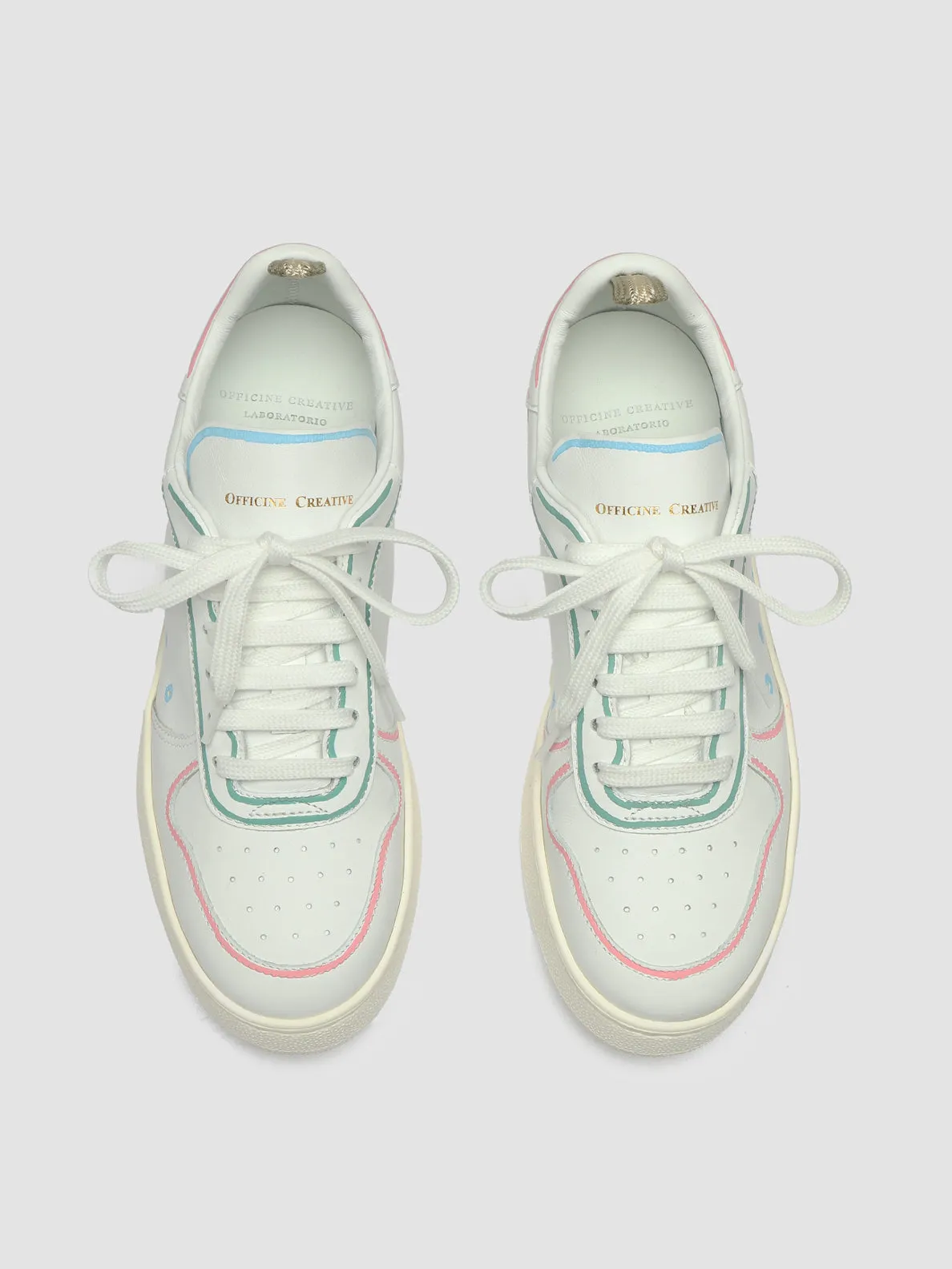 MOWER 110 - White Leather Sneakers,Women