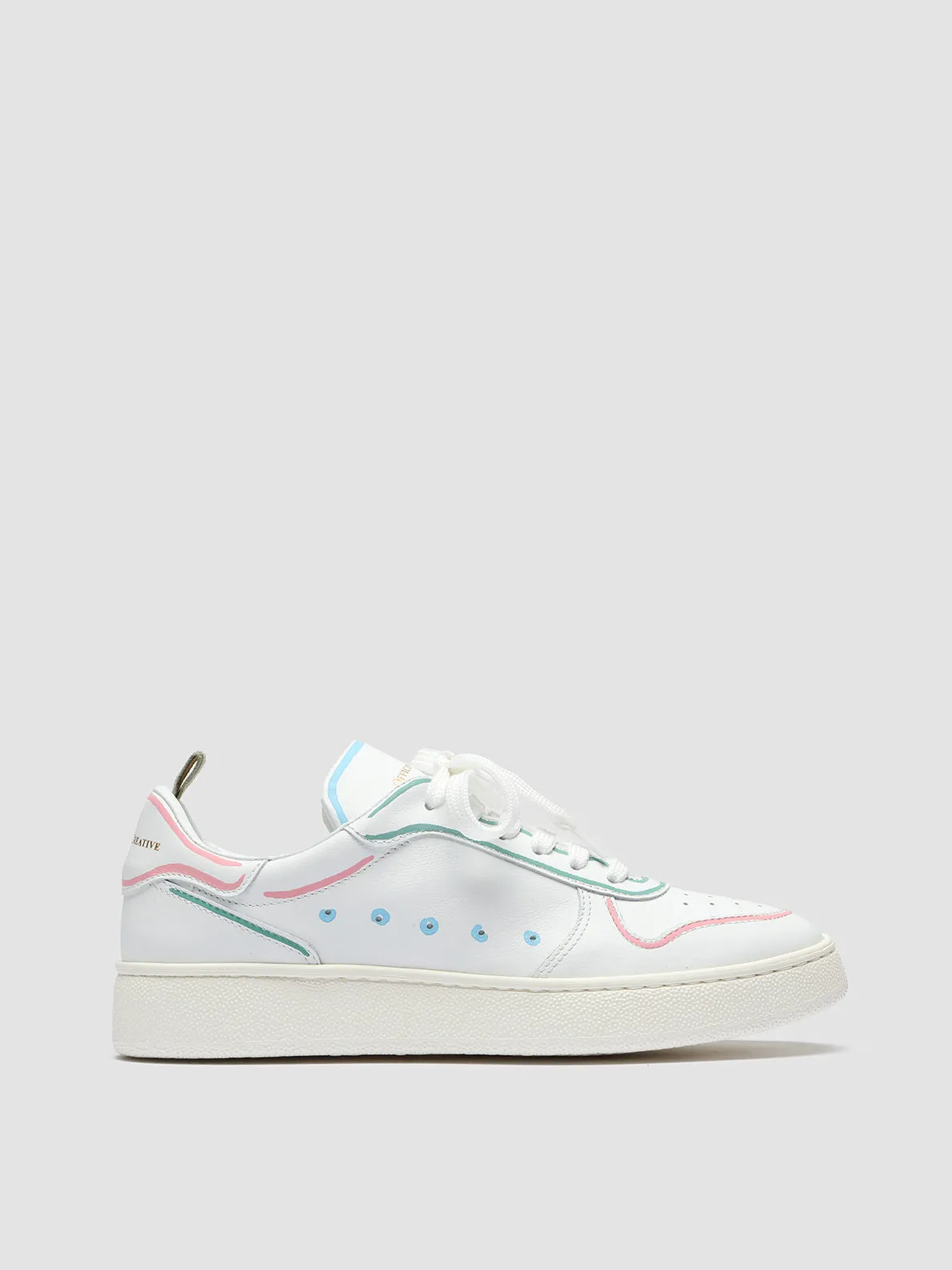 MOWER 110 - White Leather Sneakers,Women