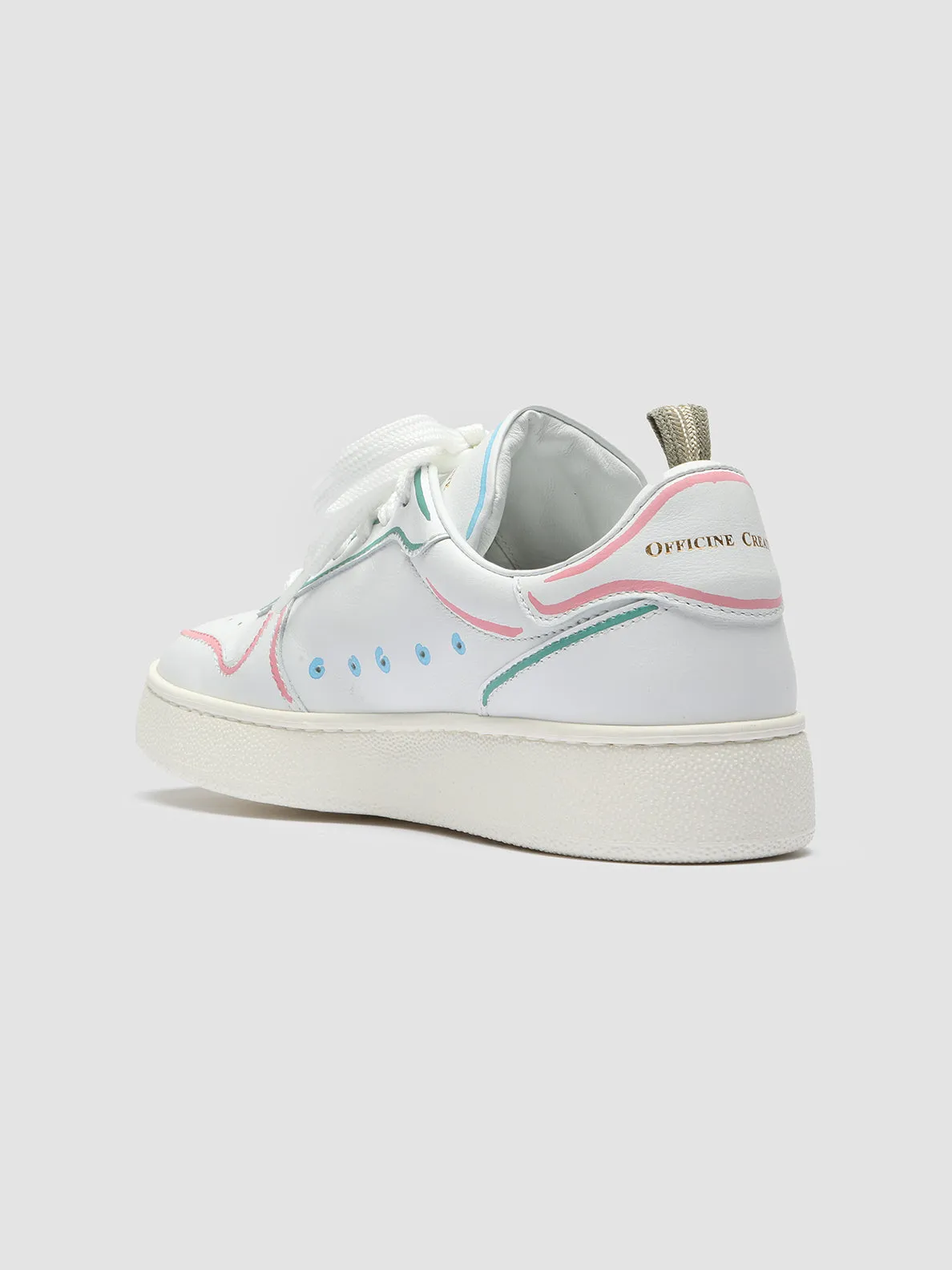 MOWER 110 - White Leather Sneakers,Women