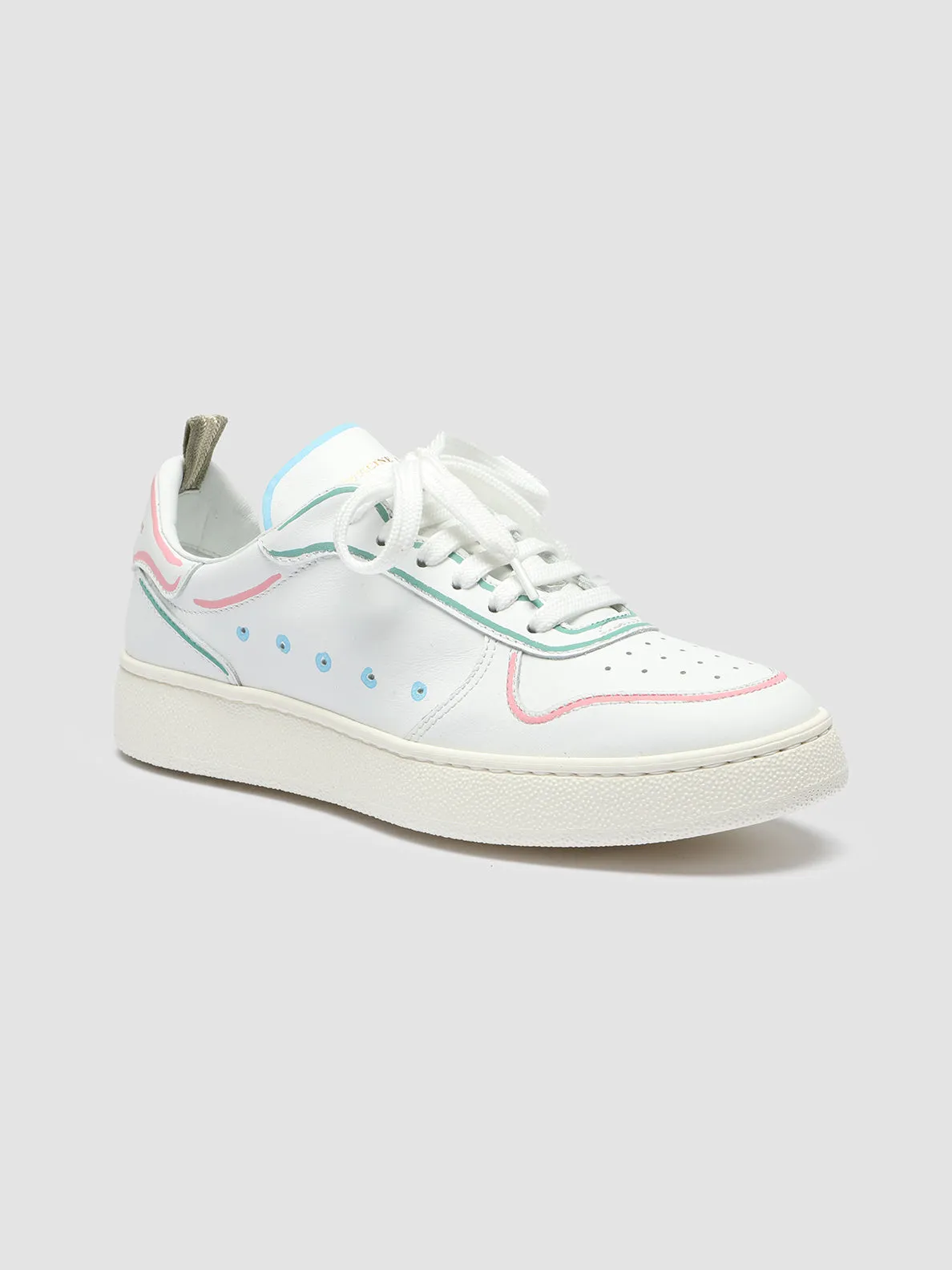 MOWER 110 - White Leather Sneakers,Women