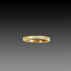 Narrow Diamond Line Band,Men Rings