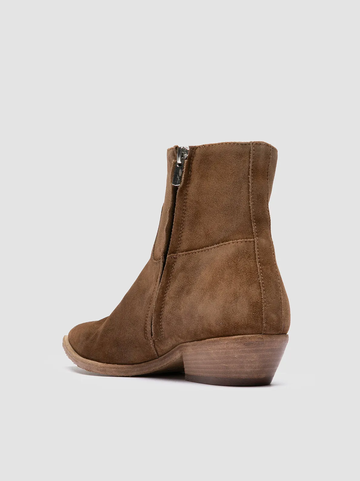 NOELIE DD 102 - Brown Suede Zipped Boots,Women