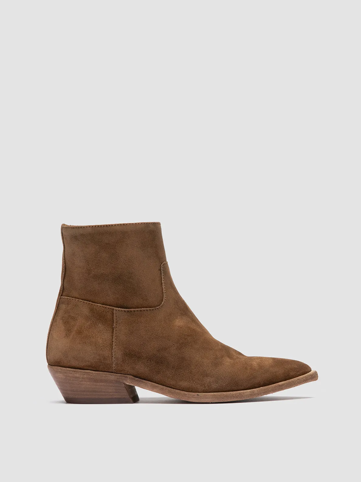 NOELIE DD 102 - Brown Suede Zipped Boots,Women