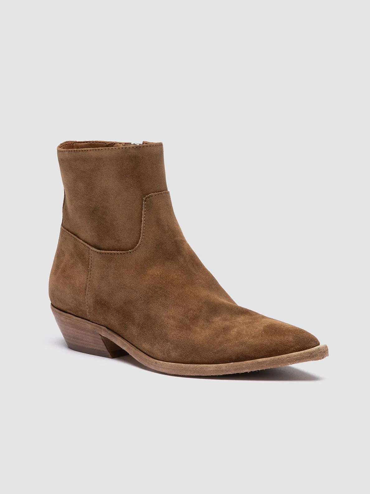 NOELIE DD 102 - Brown Suede Zipped Boots,Women