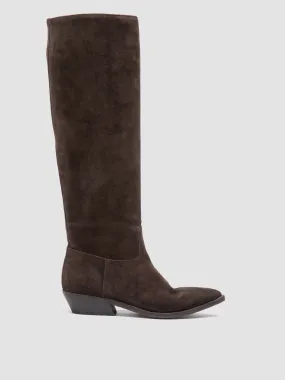 NOELIE DD 104 - Brown Suede Pull On Boots,Women