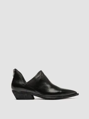 NOELIE DD 106 - Black Leather Zipped Boots,Women