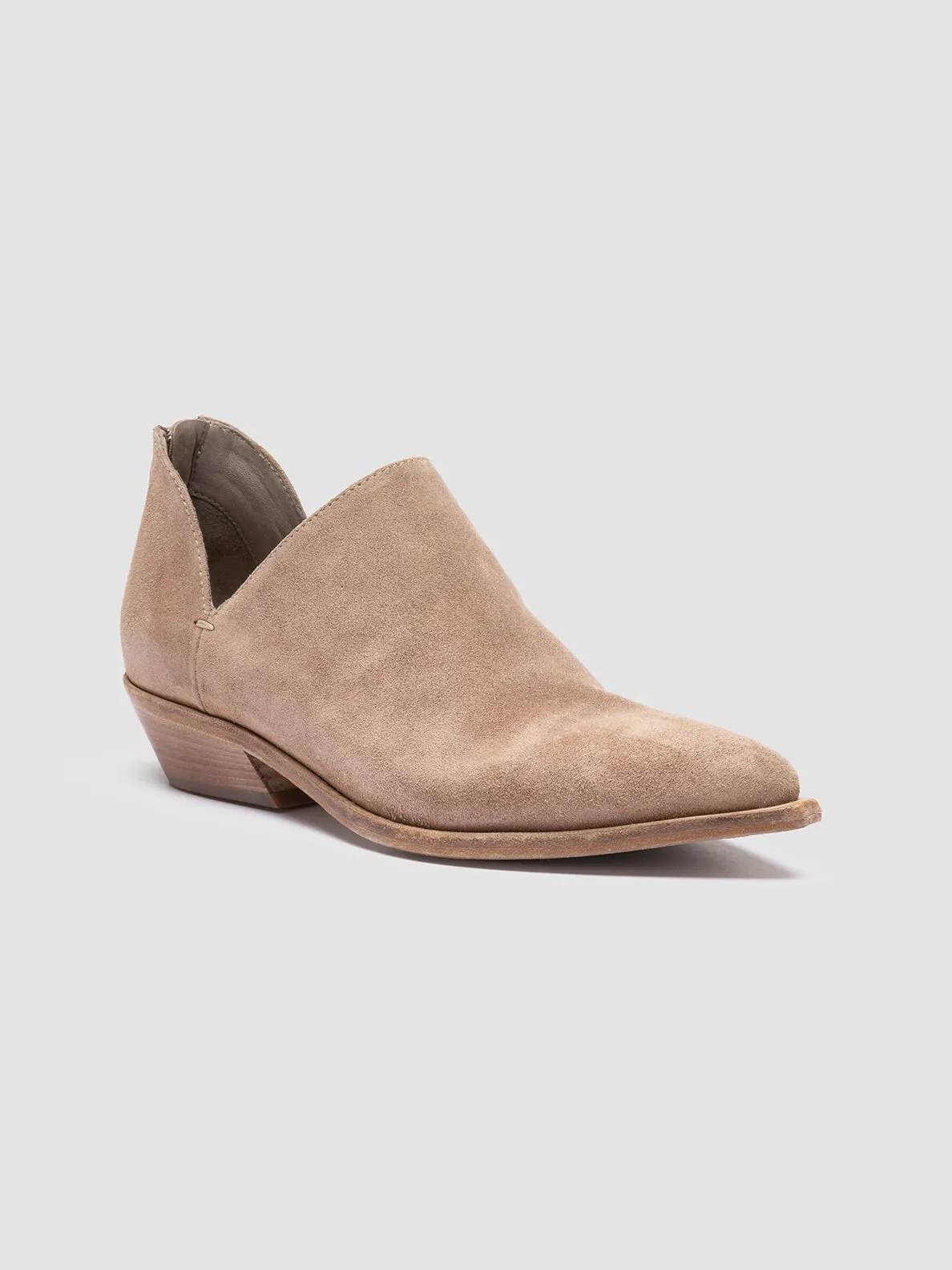 NOELIE DD 106 -Taupe Suede Zipped Boots,Women