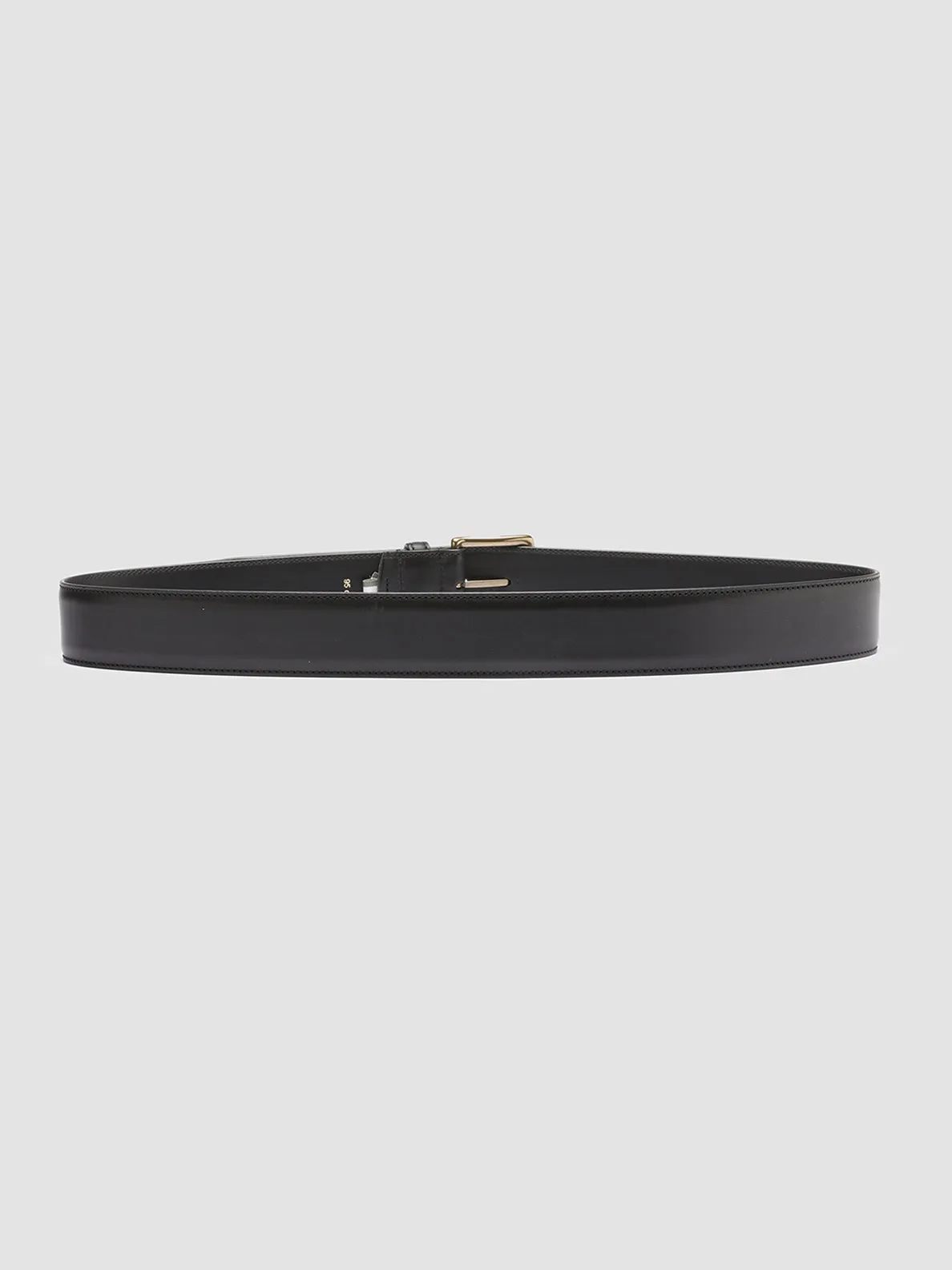 OC STRIP 03 - Black Leather Belt,Men
