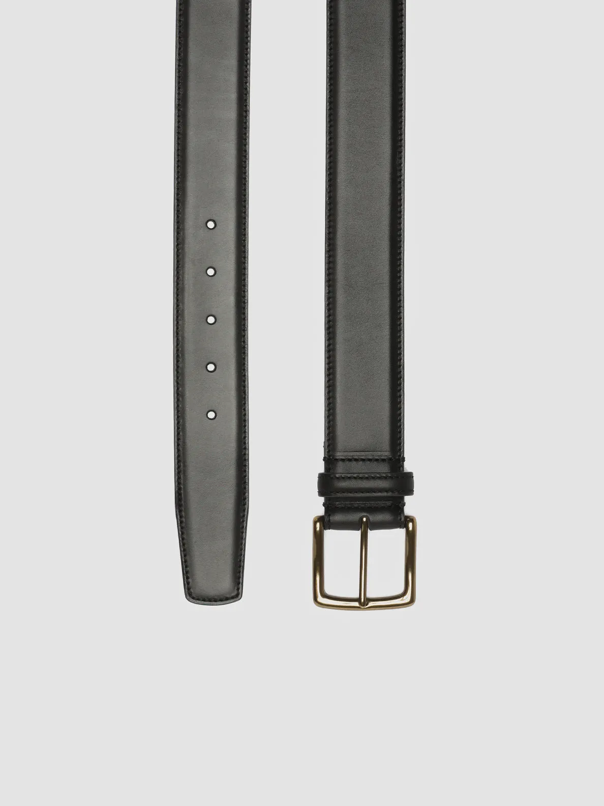 OC STRIP 03 - Black Leather Belt,Men