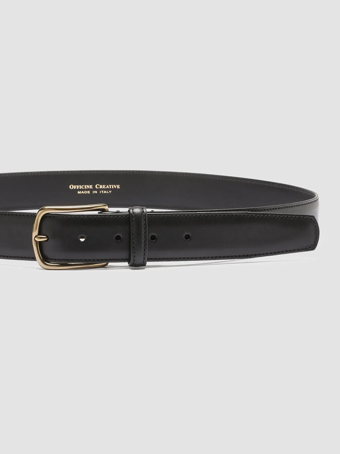 OC STRIP 04 - Black Leather belt,Men