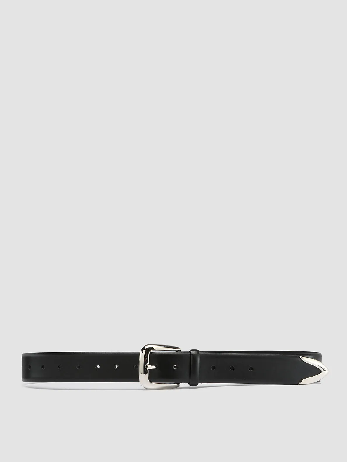 OC STRIP 052 - Black Leather Belt,Men