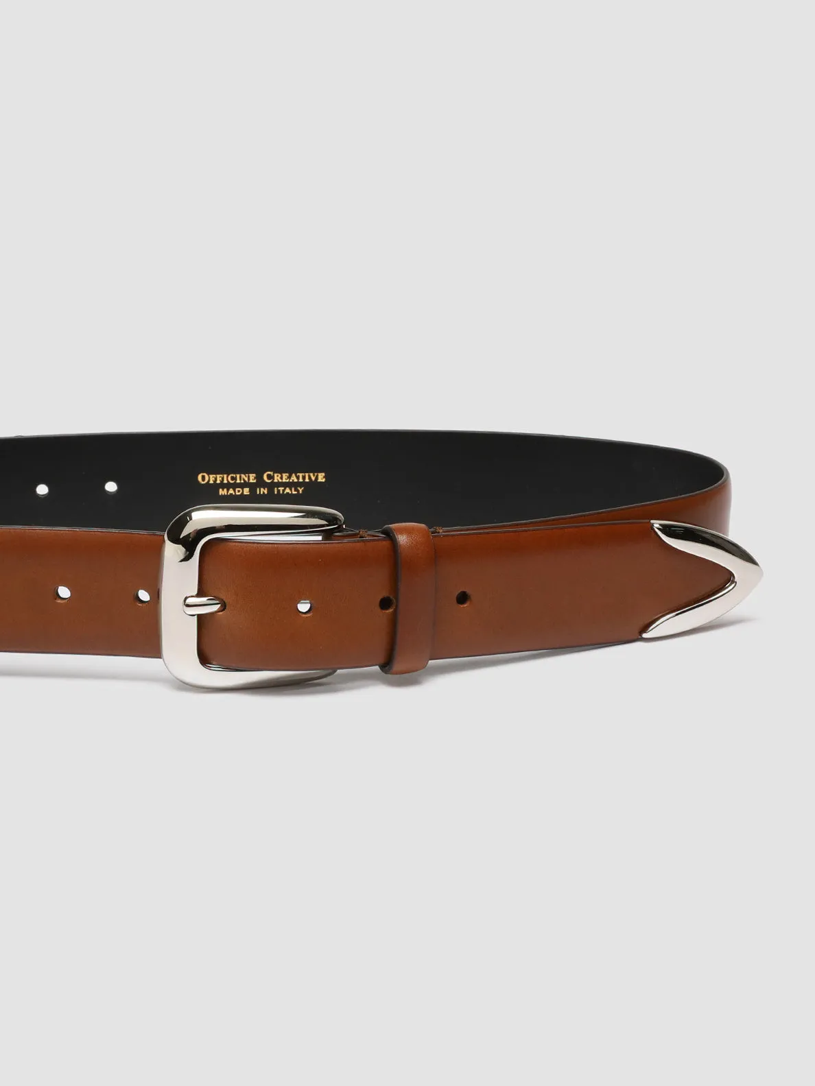 OC STRIP 052 - Brown Leather Belt,Men