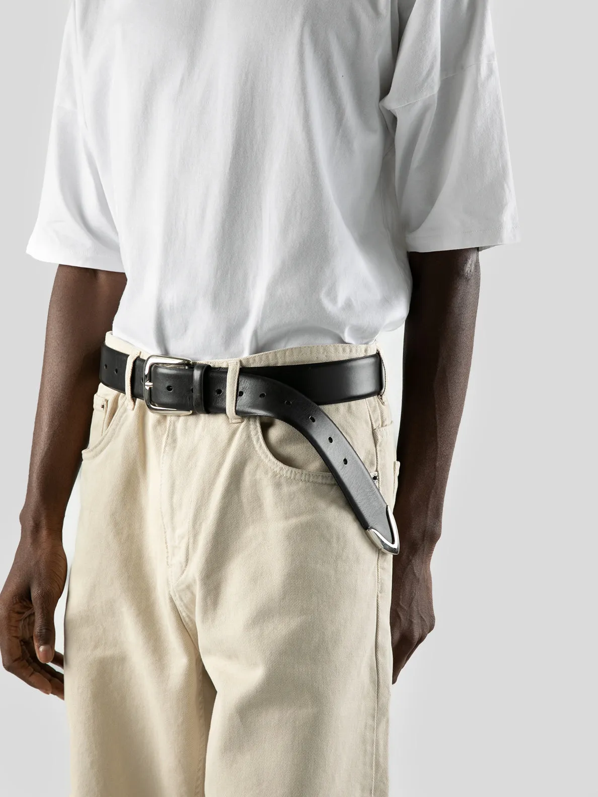 OC STRIP 052 - Brown Leather Belt,Men