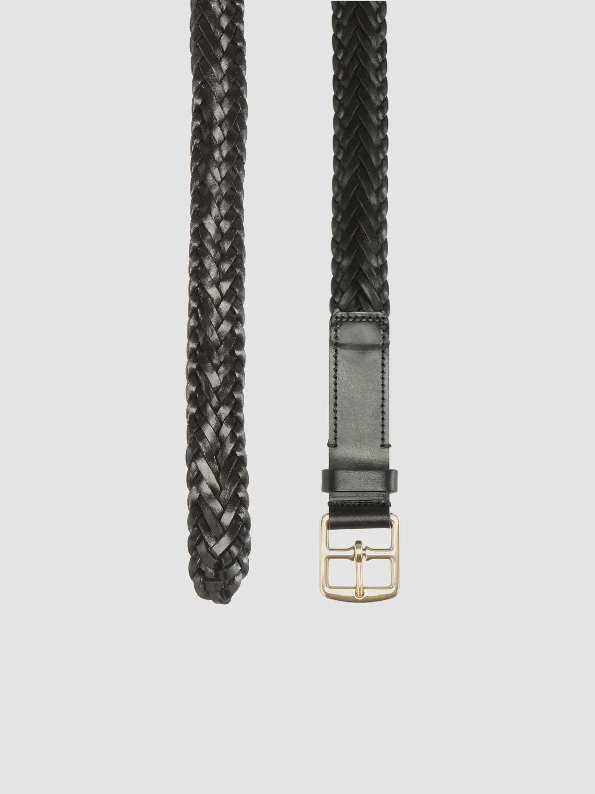 OC STRIP 054 - Black Leather Belt,Men